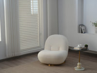 Modern Armless Single Sofa Round Seat