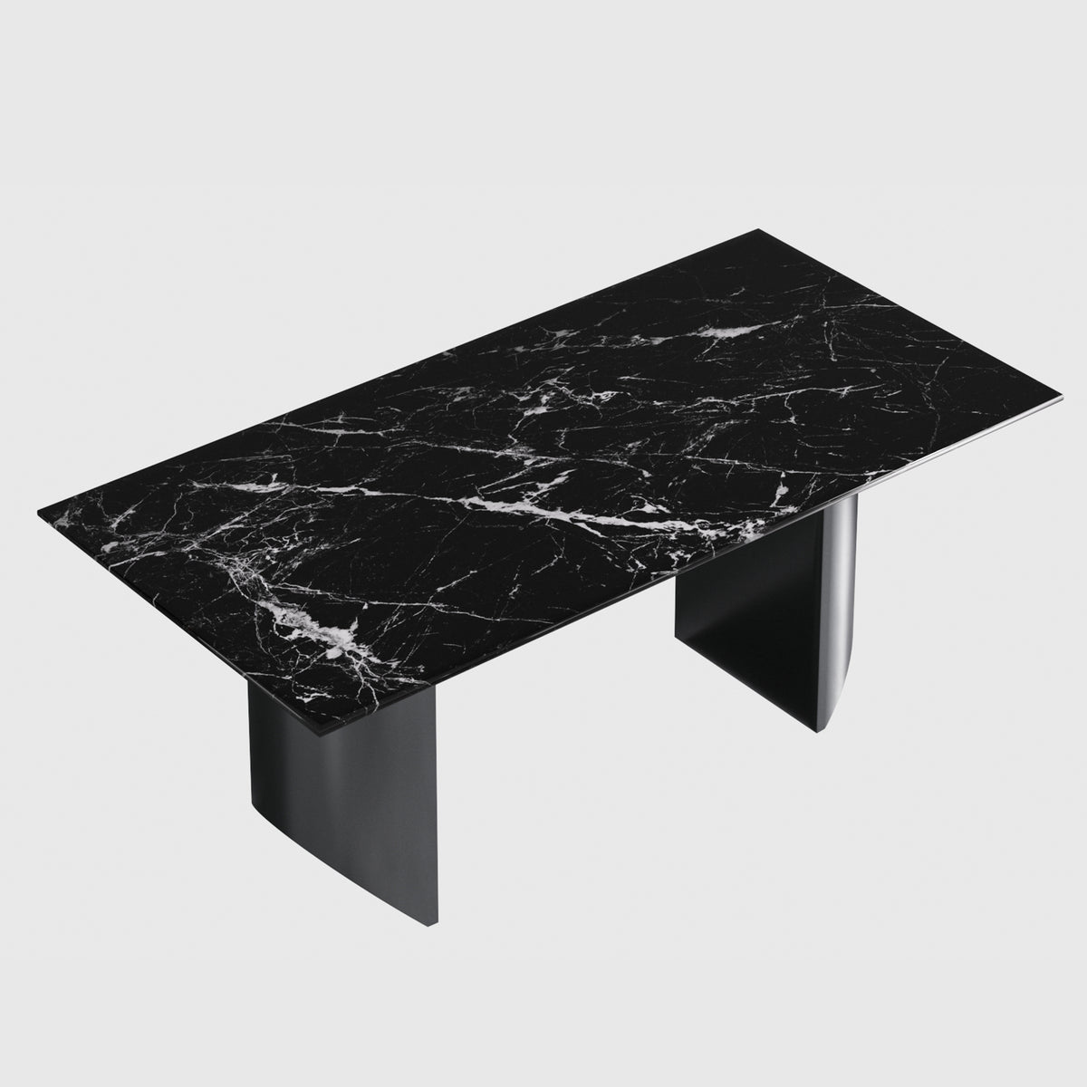 Modern Marble Dining Table, Rectangular Center Tables for Home Living Room