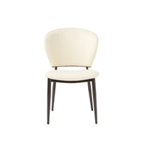 Vegan Leather Modern Dining Chairs Set of 2