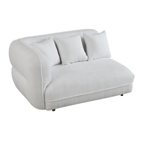Spacious Sherpa Curved Couch