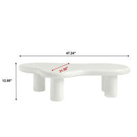 Abstract Swirl Coffee Table – 3 Color Options: Multicolor Swirl, Matte Black, Matte White