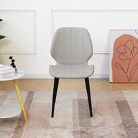 Modern Vertical Stitch PU Upholstered Dining Chair Set – 2 Color Options, 2-Pack / 4-Pack Available