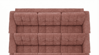 【LAS VEGAS MARKET EXHIBIT】Power Reclining Tufted Sofa – Chenille Fabric Couch with Adjustable Footrest