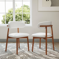 Modern Upholstered Dining Chair Set – 2 Fabric Options, 2 Colors, 2-Pack / 4-Pack Available