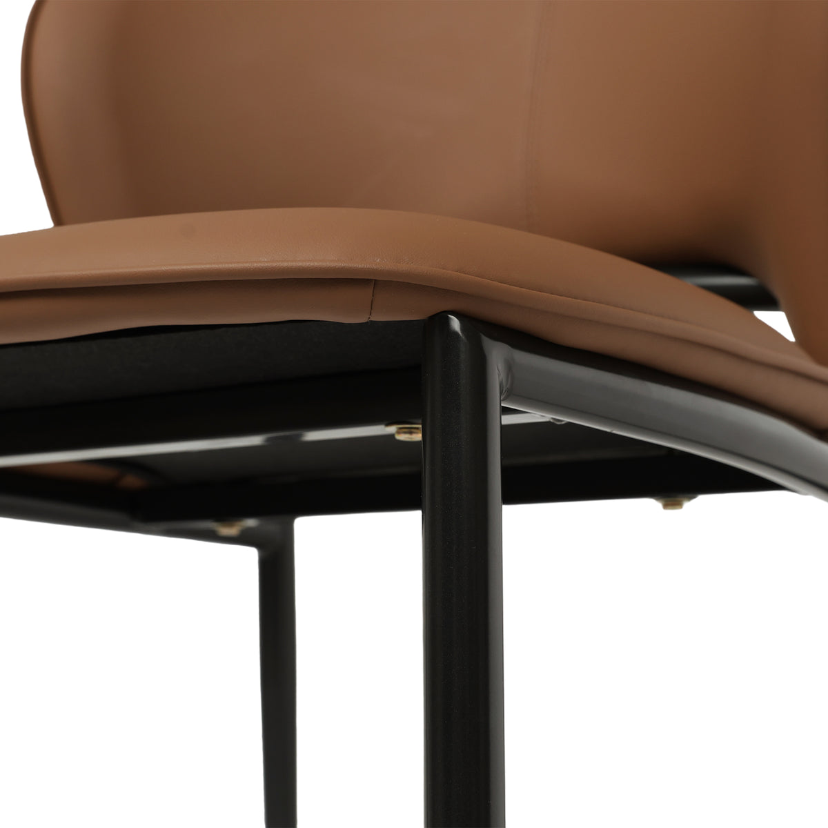 Modern Italian Style PU Leather Dining Chair Set of 2