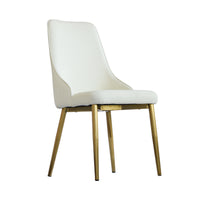Light Luxury Leather Dining Chair Set of 2