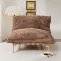 Leisure Lounge Chair – Corduroy Fabric, Solid Wood Frame for Living Room Corner/Bedroom Rest Area