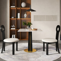 Light Luxury Conversation Table – Multi-Shape & Material Options + Color-Block Legs, Leisure Tea Table