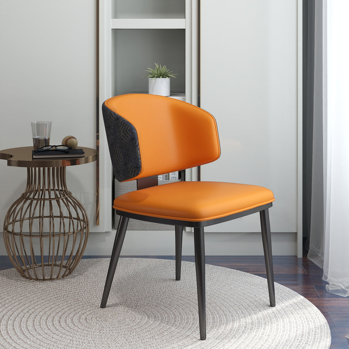 Minimalist Luxury Home Dining Lounge Chair Set of 2