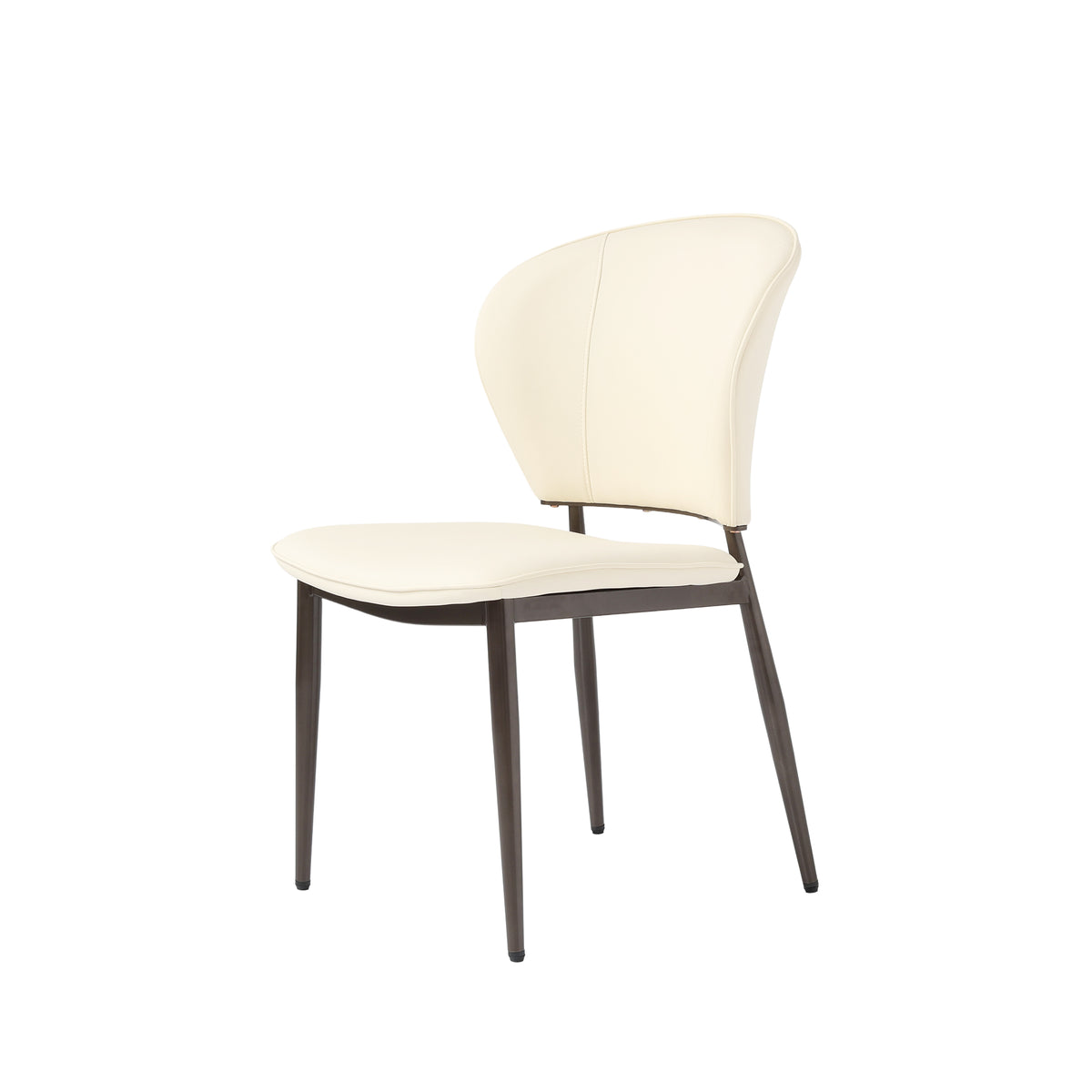 Vegan Leather Modern Dining Chairs Set of 2