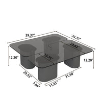 Modular Puzzle Coffee Table – 2 Top Options (Tempered Glass / Sintered Stone)