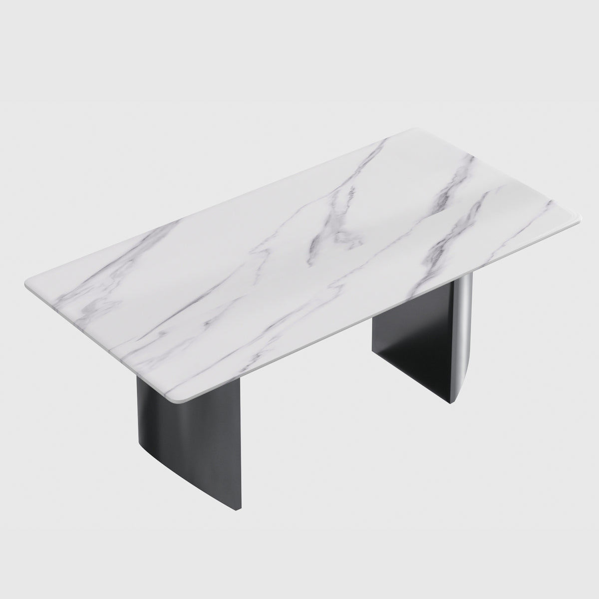 Modern Marble Dining Table, Rectangular Center Tables for Home Living Room