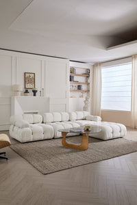 Modern Oak & Glass Coffee Table