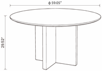 【LAS VEGAS MARKET EXHIBIT】Round Travertine Texture Sintered Stone Dining Table, Cross Slab Full Sintered Stone Base Minimalist Neutral Tone Dining Room Table