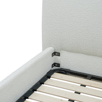 Bouclé Upholstered Platform Bed (Queen & King Size)