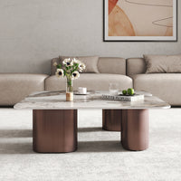 Modular Puzzle Coffee Table – 2 Top Options (Tempered Glass / Sintered Stone)