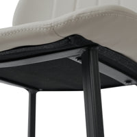 Modern Vertical Stitch PU Upholstered Dining Chair Set – 2 Color Options, 2-Pack / 4-Pack Available