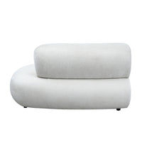 Curved Modular Sofa with Textured Fabric – Modern Minimalist Sectional