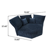 Modern Petal Modular Sectional Sofa – Chenille Fabric with Adjustable Backrests, L-Shaped Corner Couch