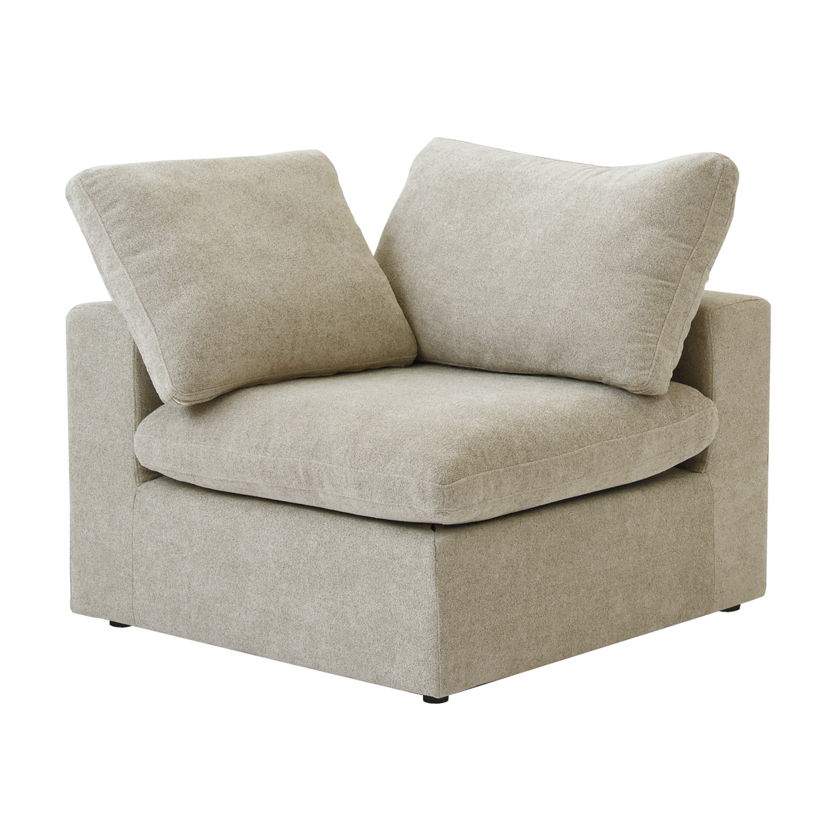 Sky Cloud Sectional Sofa | Replaceable Cover 40-Inch Linen Single Sofa 1-Seaters