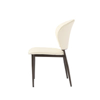 Vegan Leather Modern Dining Chairs Set of 2