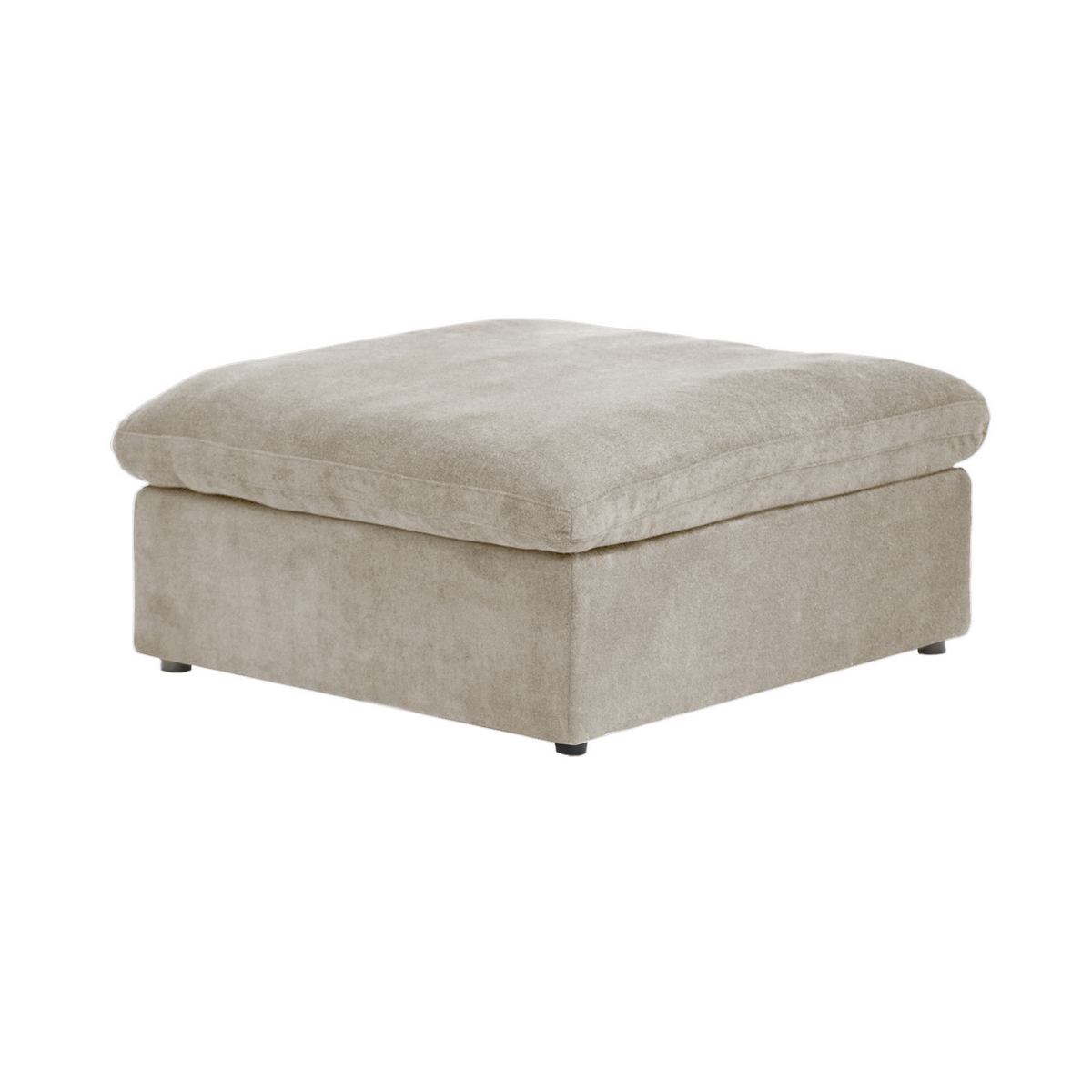 Sky Cloud Sectional Sofa | Modular Washable 40-Inch Linen Ottomans 1-Seaters