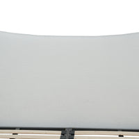 Wave-Shaped Upholstered Platform Bed – 2 Color Options, Queen & King Size