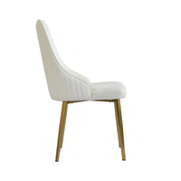 Light Luxury Leather Dining Chair Set of 2
