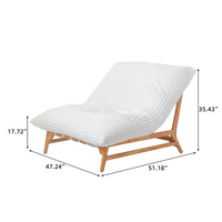 Leisure Lounge Chair – Corduroy Fabric, Solid Wood Frame for Living Room Corner/Bedroom Rest Area