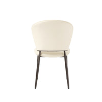 Vegan Leather Modern Dining Chairs Set of 2