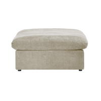 Sky Cloud Sectional Sofa | Modular Washable 40-Inch Linen Ottomans 1-Seaters