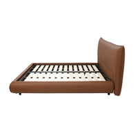 Modern Queen And King Size Leather Bed with Wood Frame