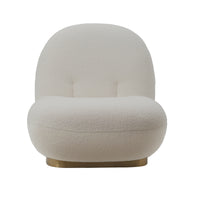 Modern Armless Single Sofa Round Seat
