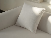 Artistic Sherpa Couch Sofa with Solid Wood Legs