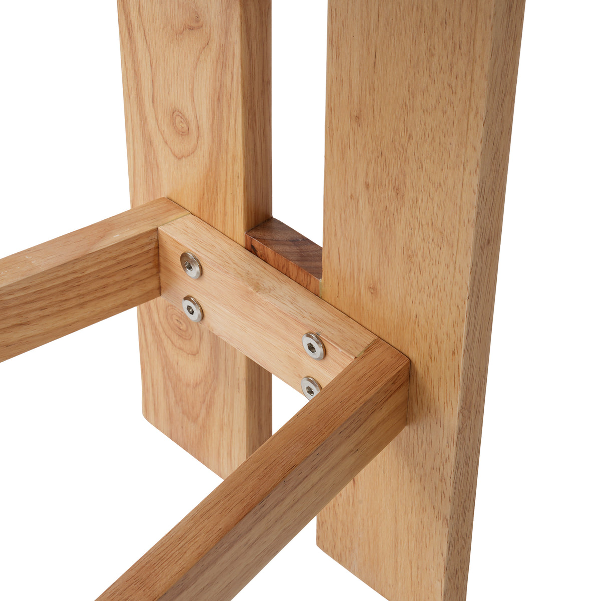 Minimalist Upholstered Counter Bar Stool Set, Solid Wood Frame, 2-Pack Per Box