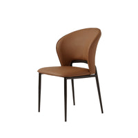 Modern Italian Style PU Leather Dining Chair Set of 2
