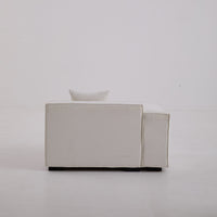 Sherpa Sofa Loveseat-Beige Fabric, Freely Assemblable for Living Room & Leisure Area