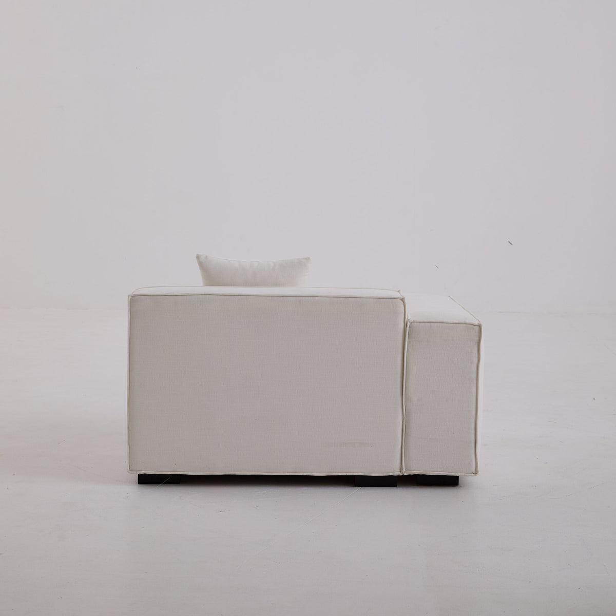 Sherpa Sofa Loveseat-Beige Fabric, Freely Assemblable for Living Room & Leisure Area