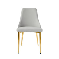 Light Luxury Leather Dining Chair Set of 2