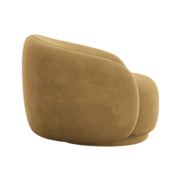 Modern Enveloping Single Sofa Chair – Cream White Velvet, Light Luxury Design for Living Room & Leisure Area