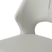 Modern Contrast Color Hollow Back Dining Chair Set of 2