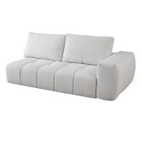 L-Shaped Sectional Sofa with Oversized Grid Cushions & Fixed Chaise