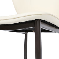 Vegan Leather Modern Dining Chairs Set of 2