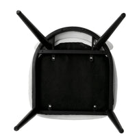 Vegan Leather Upholstered Dining Chairs, Black Carbon Steel Frame, 2/4 Pack Per Box Modern Arched Back Dining Side Chairs