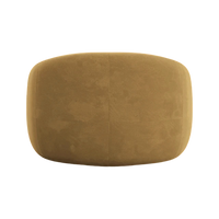 Modern Enveloping Single Sofa Chair – Cream White Velvet, Light Luxury Design for Living Room & Leisure Area