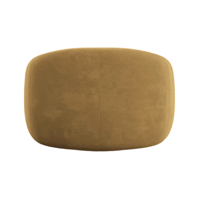 Modern Enveloping Single Sofa Chair – Cream White Velvet, Light Luxury Design for Living Room & Leisure Area