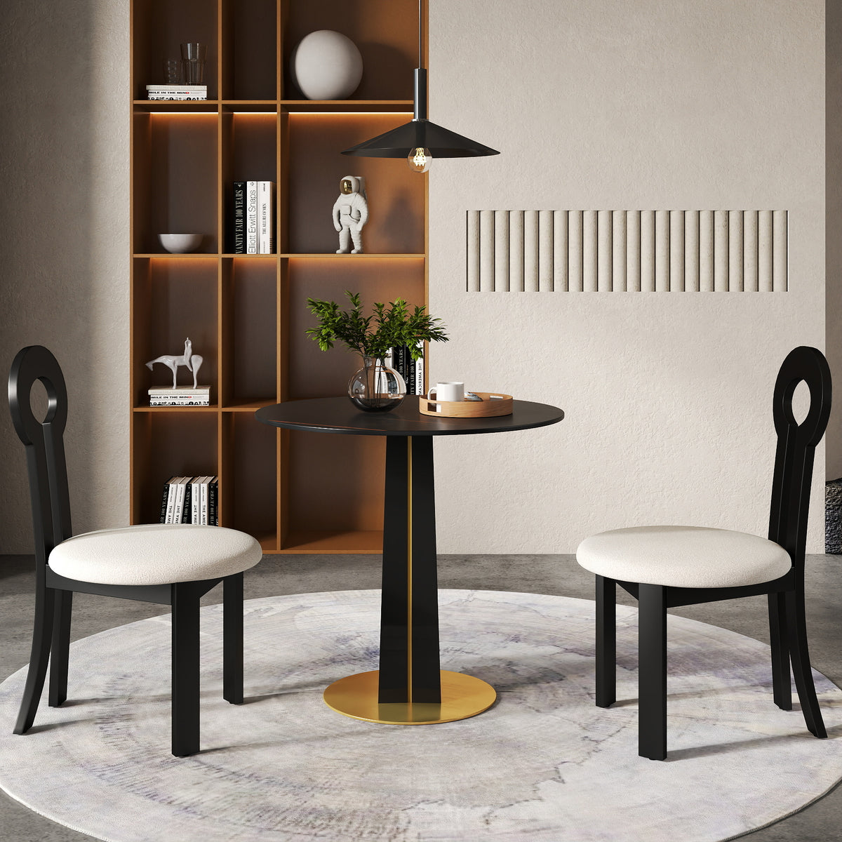 Light Luxury Conversation Table – Multi-Shape & Material Options + Color-Block Legs, Leisure Tea Table