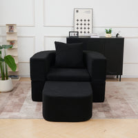 Foldable Sofa Bed, Compressed Pure Sponge Teddy Velvet Floor Couch, 4 Color Options Multi-Functional Sleeper Chair for Living Room Bedroom