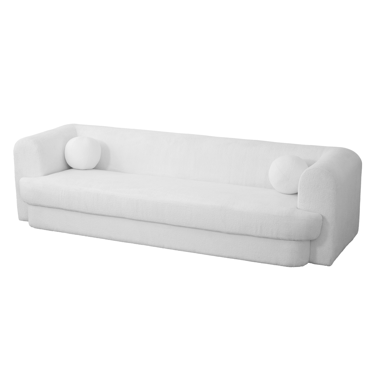 Modern Sherpa Wide Seat Sofa
