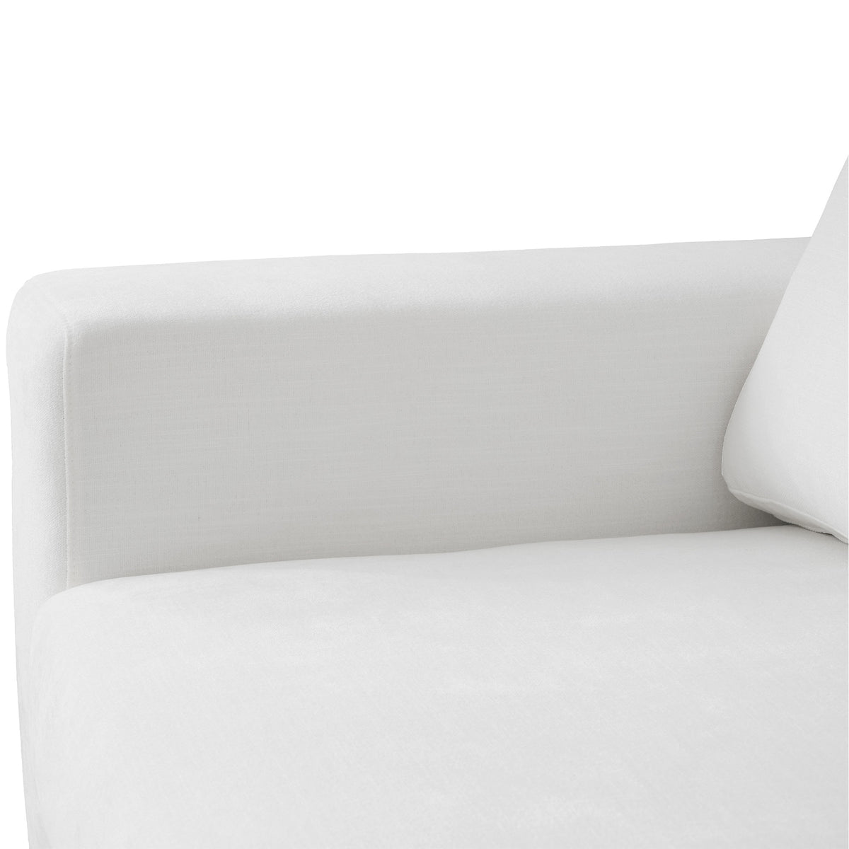 Minimalist Modern Sherpa Sectional Loveseat